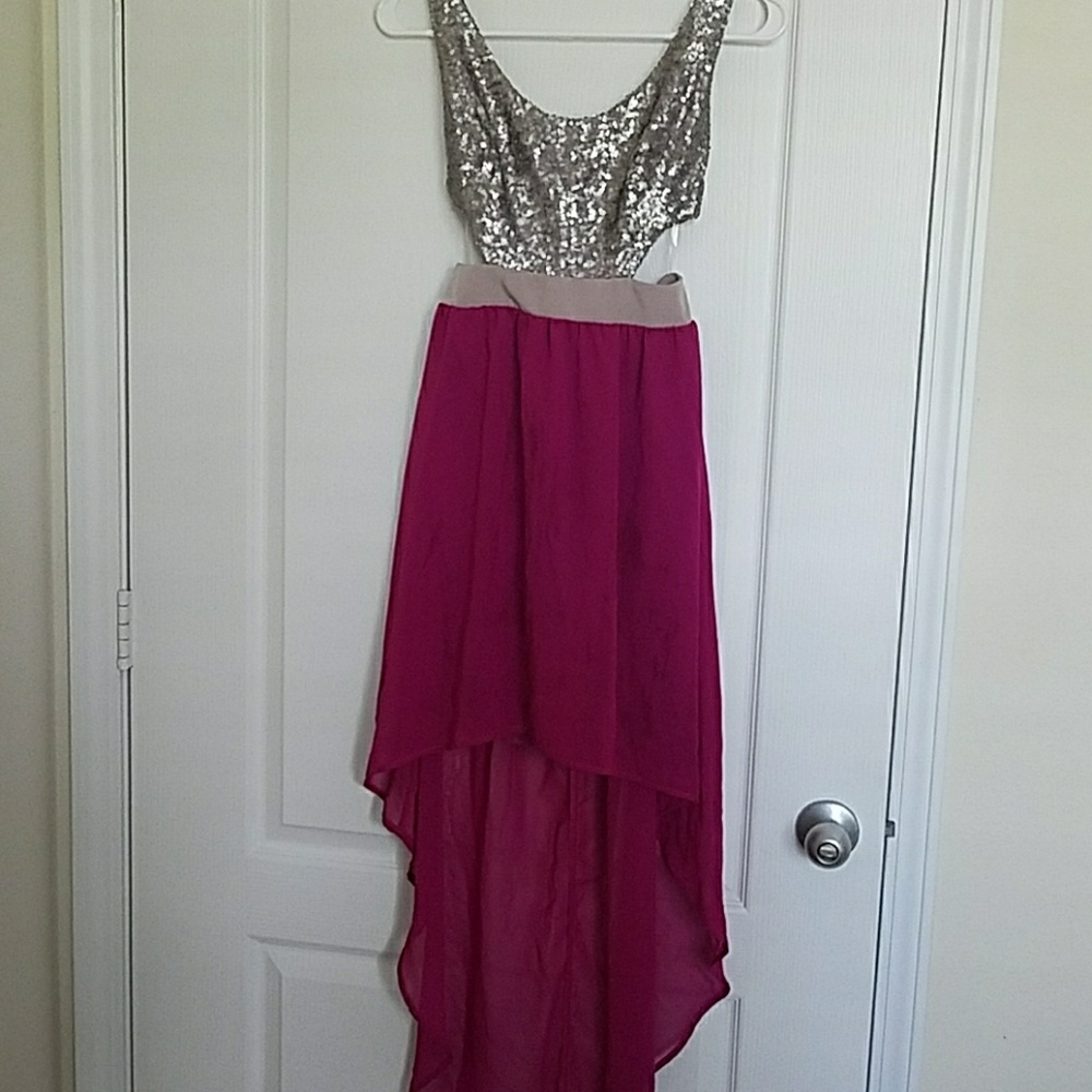 Lulu's high low cut out dress
