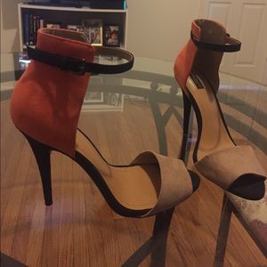 Zara Color Block Heels US 9/ Euro 40