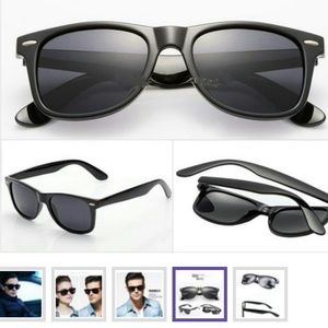 Wayfarer Style Unisex Fashion Sunglasses Black