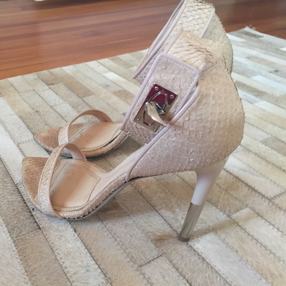 Ivory snakeskin Givenchy sandals