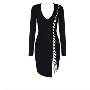 House of CB  bandage lace up dress