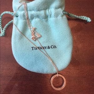 Tiffany's Circle Pendant Necklace