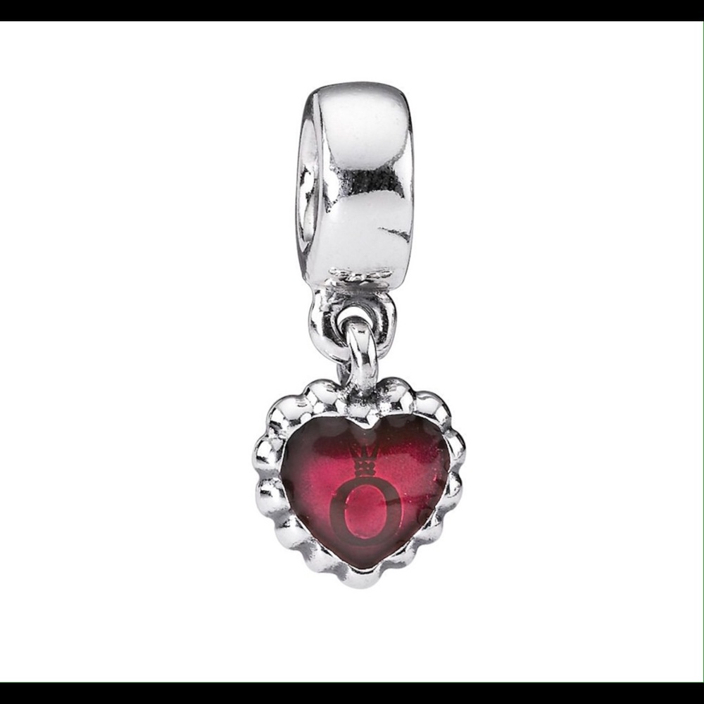 Pandora logo heart charm