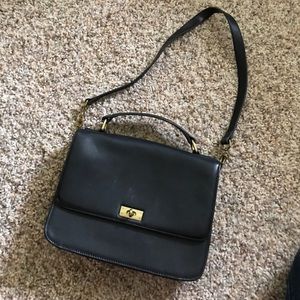 EUC Black leather J.Crew purse