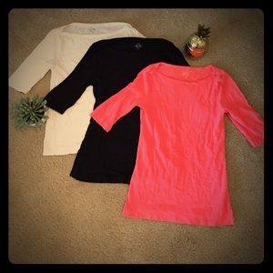 J.Crew Boatneck Tee Bundle