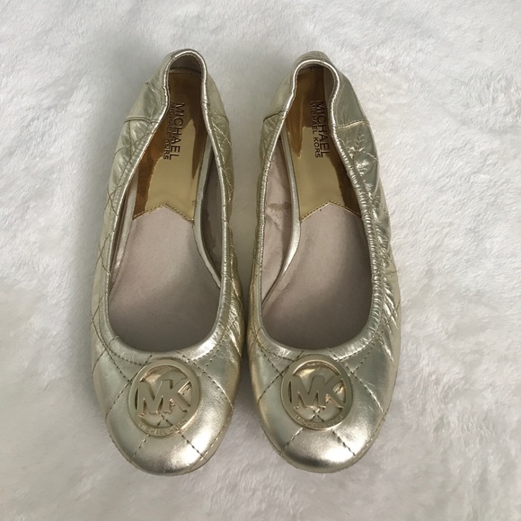 Michael Kors gold quilted flats - Picture 9 of 9