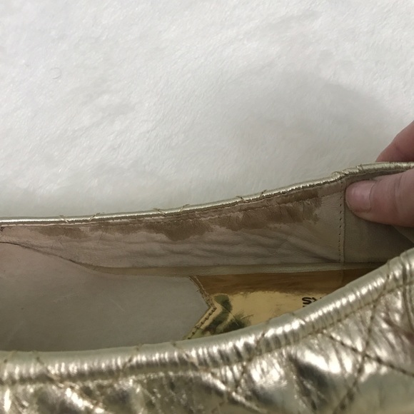 Michael Kors gold quilted flats - Picture 5 of 9
