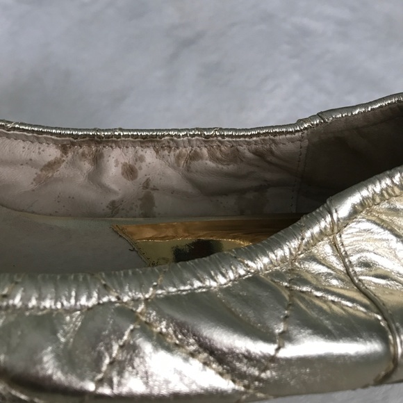Michael Kors gold quilted flats - Picture 6 of 9