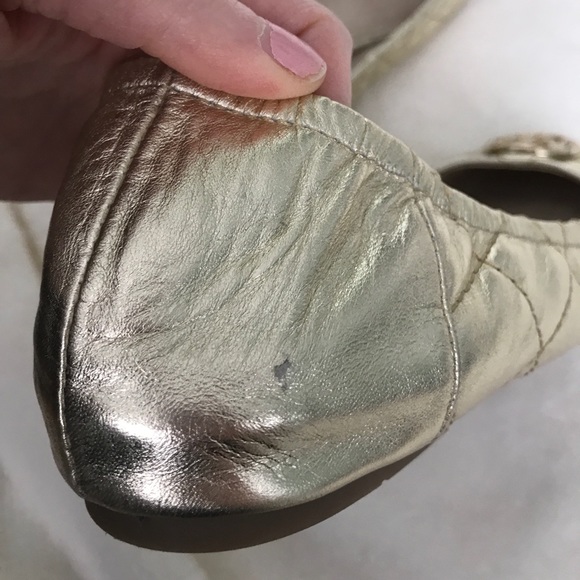 Michael Kors gold quilted flats - Picture 8 of 9