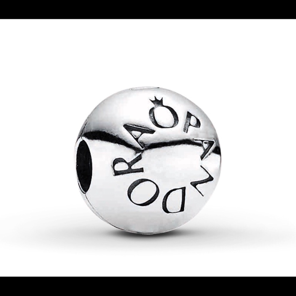 Pandora logo clip charm