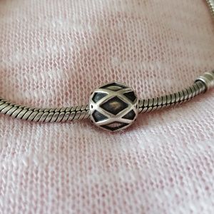 Pandora Basket Weave Charm