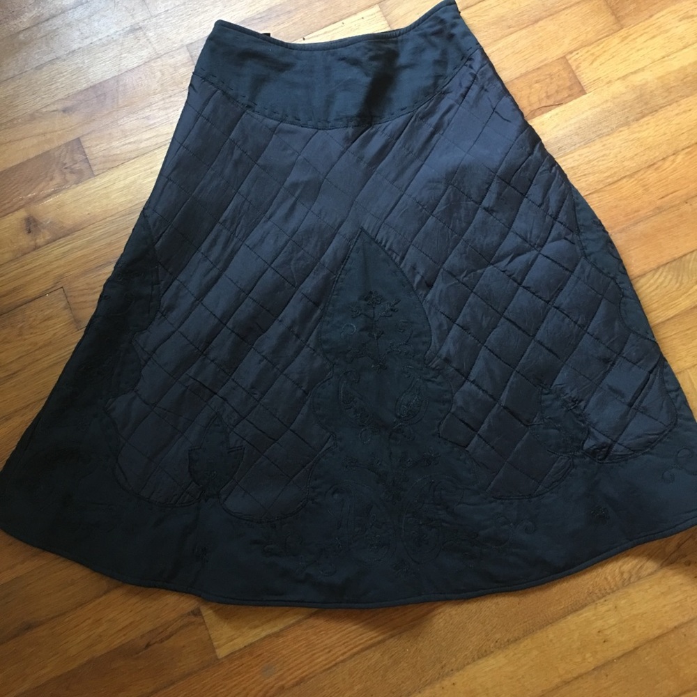 MaxMara Quilted black skirt