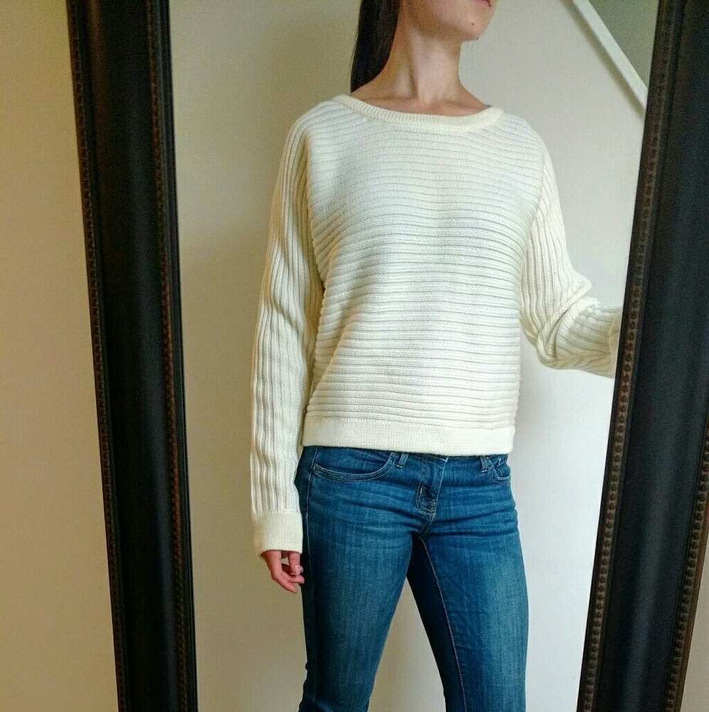BOGO h.one Cream Sweater NWT