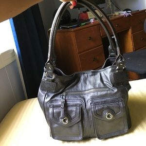 Tyler Rodan gray silver purse