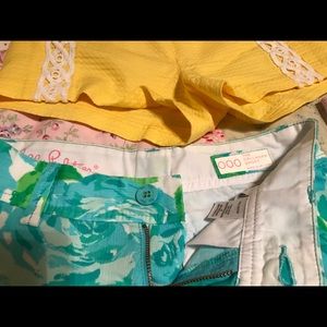 Lilly Pulitzer 000 Shorts Callahan Blue Flowers