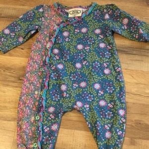 Flit and Flitter 6M footed onesie