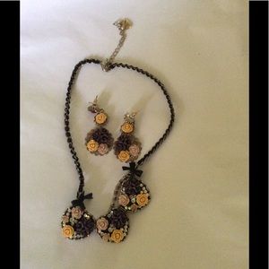 Betsey Johnson Necklace and Earring set