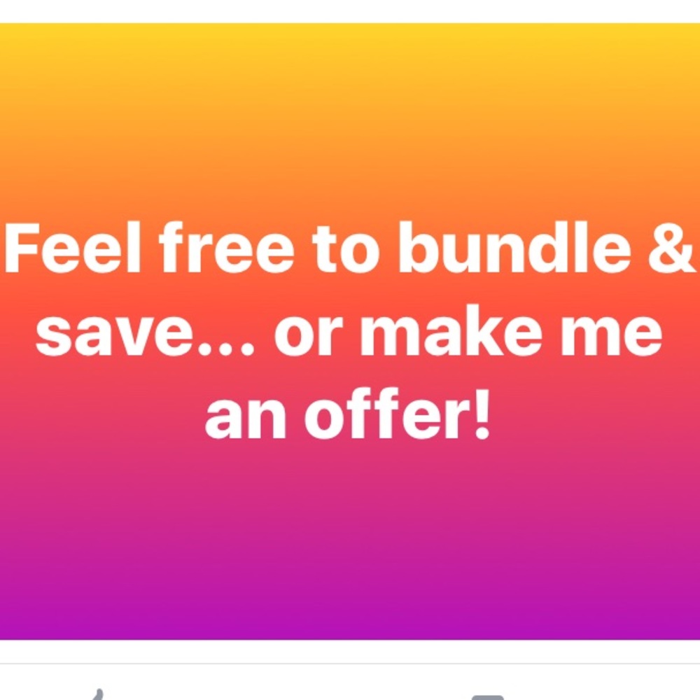BUNDLE & SAVE. Open to reasonable offers!