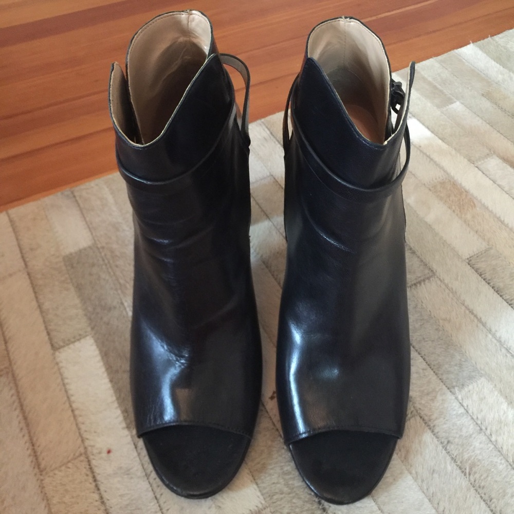 Banana Republic Black Open Toe Bootie