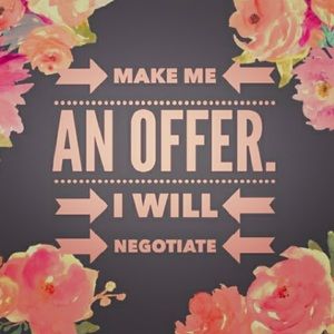 If the price is too high, make me an offer 😎