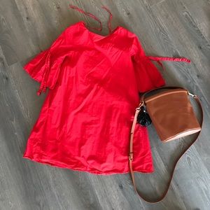 ZARA brand new red summer dress