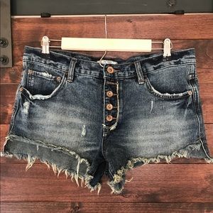 Free People Jean Shorts