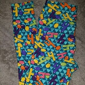 LuLaRoe 4th bday leggings. Limited edition. OS