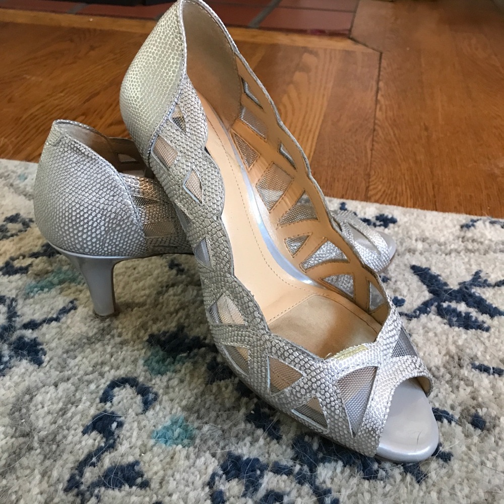 Silver heels