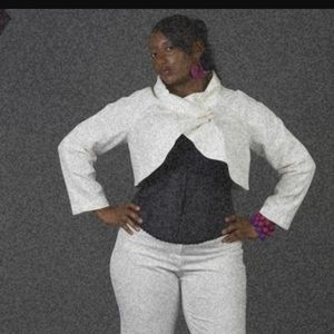 Ivory 2 piece pantsuit