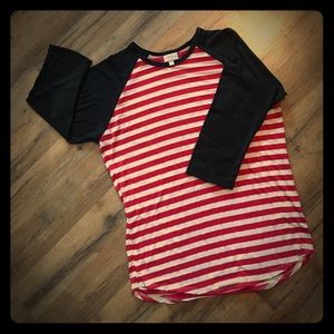 Lula Roe Striped Shirt Randy Style