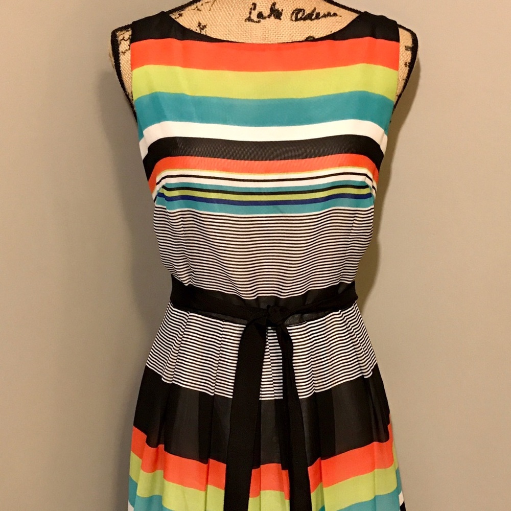 SLFashions-Multicolored Sleeveless Sundress Sz 12