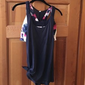 Lululemon mesh tank with built in bra