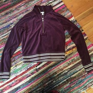 Victoria Secret velour zip up