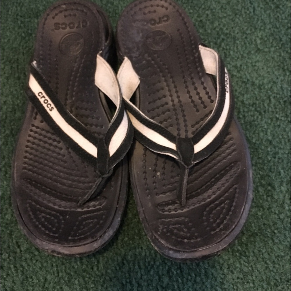 Croc flip flops