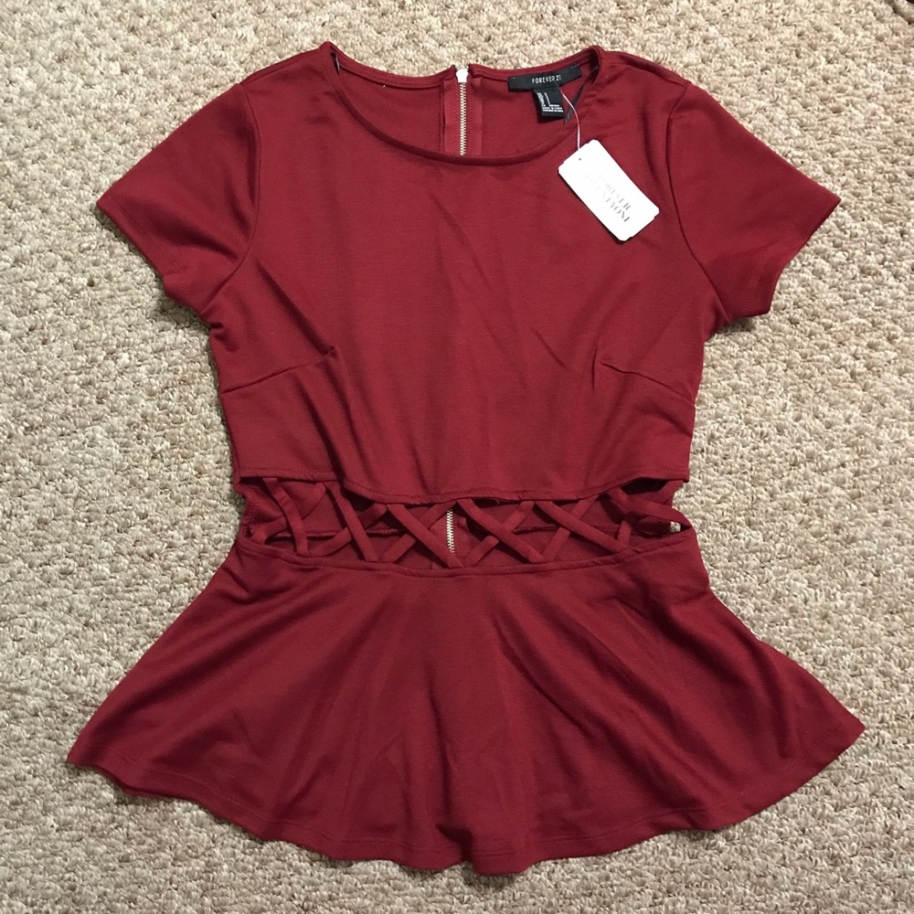 NWT Peplum top