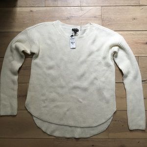 Express Cream Crew Neck Sweater