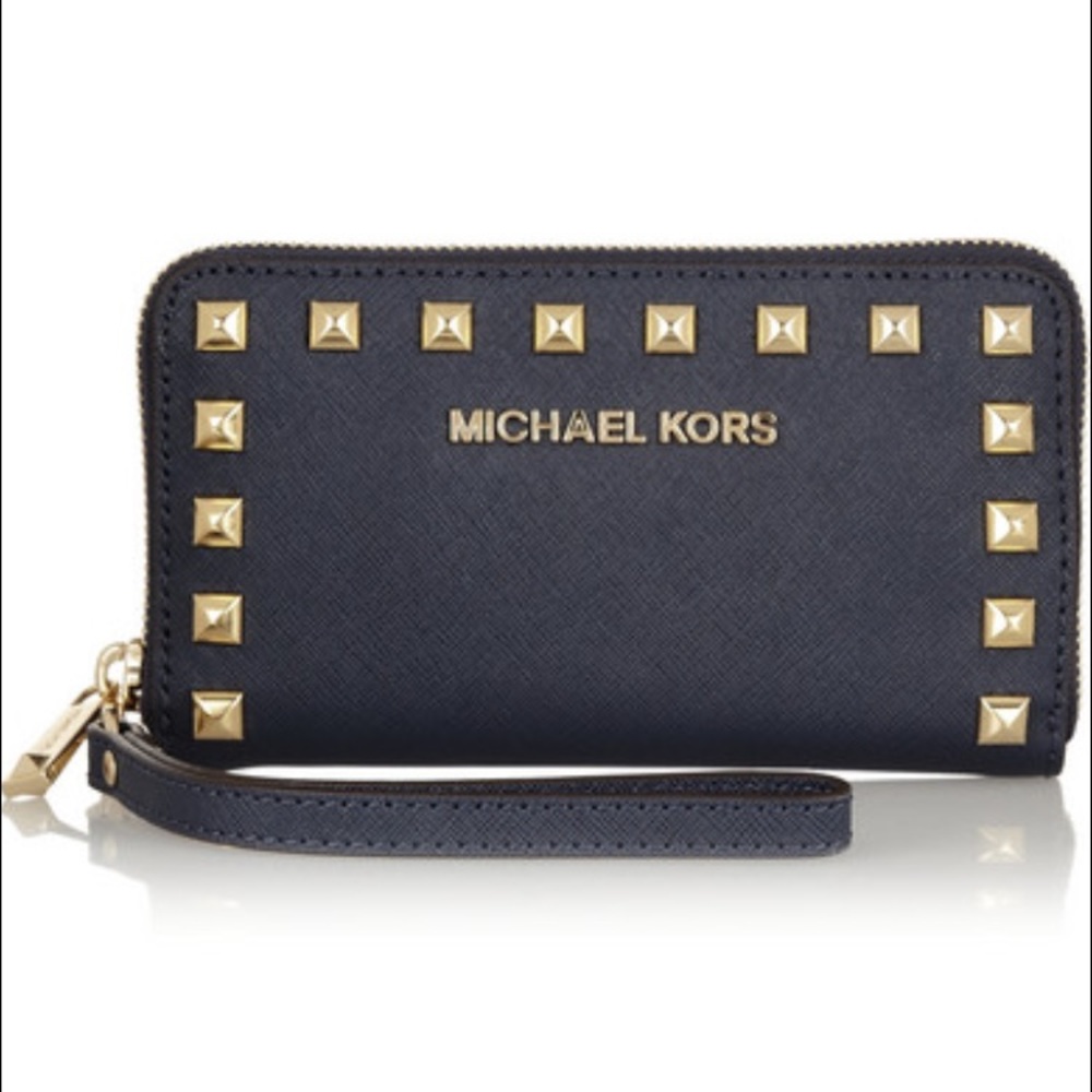 Michael Kors Navy studded wallet