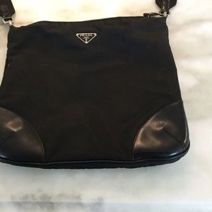 Prada Vinyl Cross Shoulder Bag