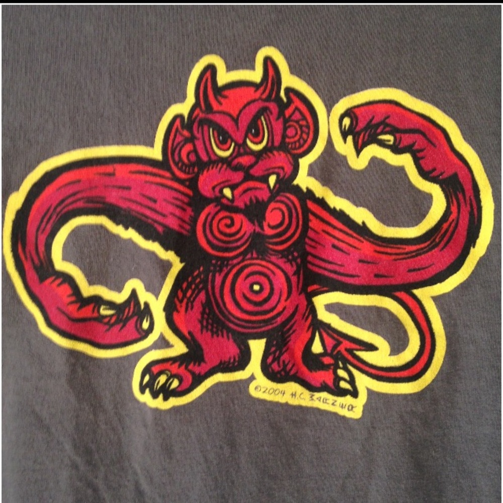 Angry devil Monkey Tee - Picture 2 of 2