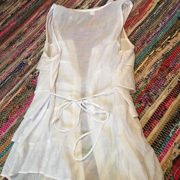 White button up tank top - Picture 3 of 4