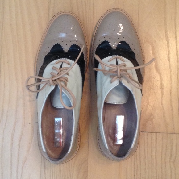 Halogen Shoes - Halogen Tan, Black, and Cream Shoes
