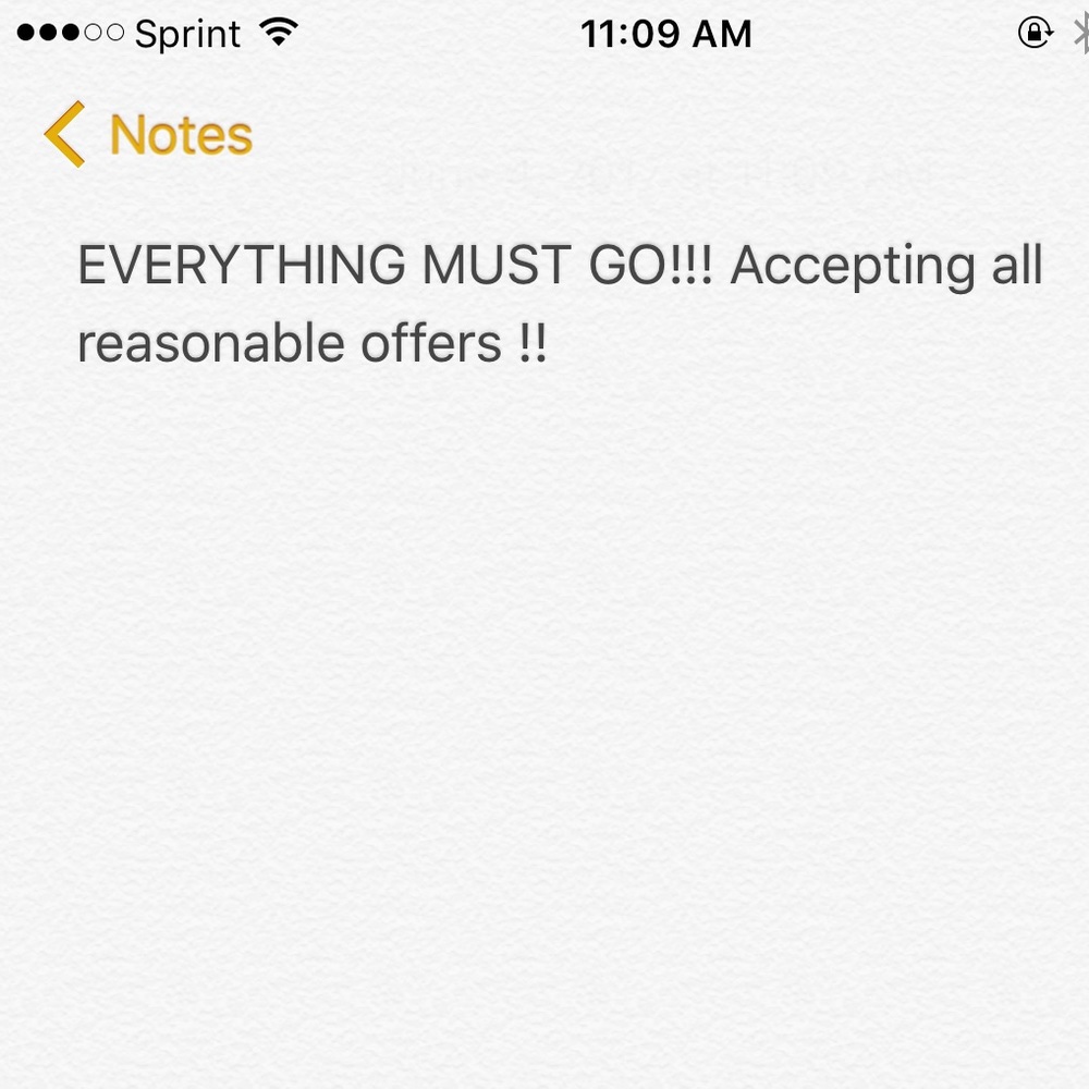 EVERYTHING MUST GO