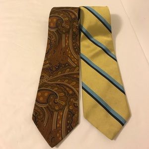  2 brooks brothers ties! Made in Italy pure silk