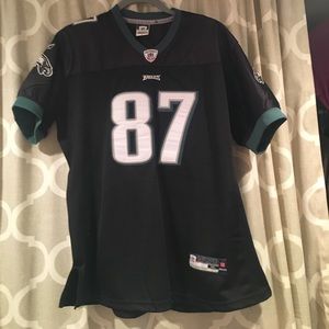 Authentic eagles jersey w/stitching