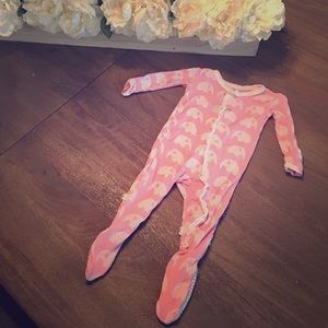 Kickee Pants Ruffle Footie Sz 3-6 Months
