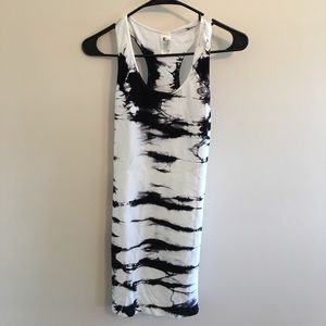 B&W TIE-DYE DRESS