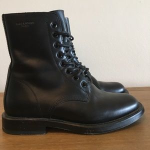 Saint Laurent Leather Combat boots