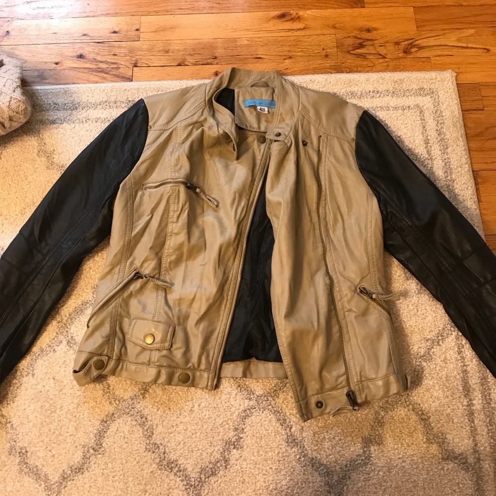 Faux leather jacket