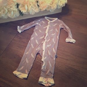 Kickee Pants Ruffle Coverall Sz 3-6 Months