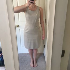 J. Crew size 6 tan sheath dress